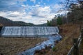 Douthat Lake Upper Dam and Spillway - 2 Royalty Free Stock Photo